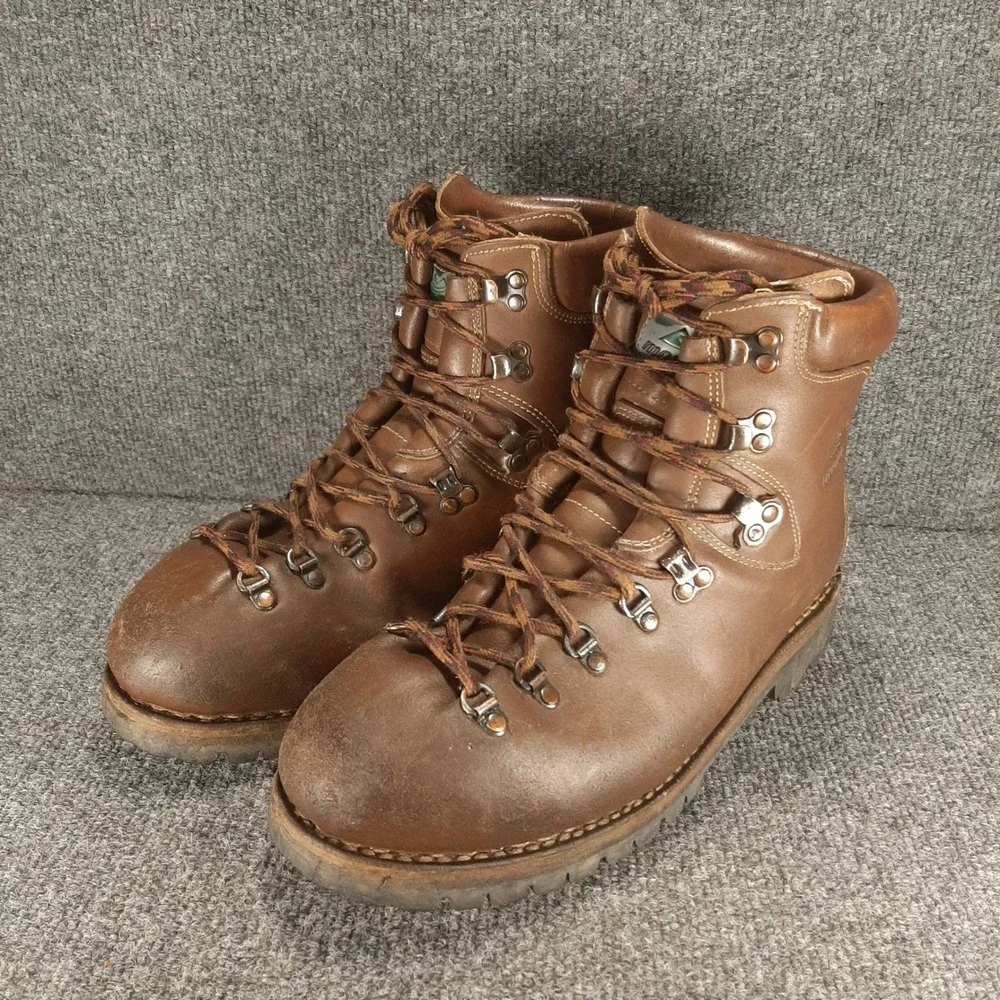 Vtg 1999 Montrail Heavy Leather Hiking Boots Made In Italy Men's 11 Vibram